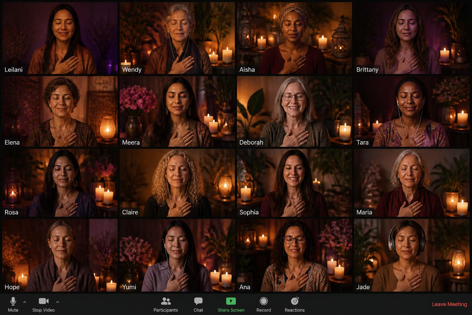 A live group reading experience with women on Zoom
