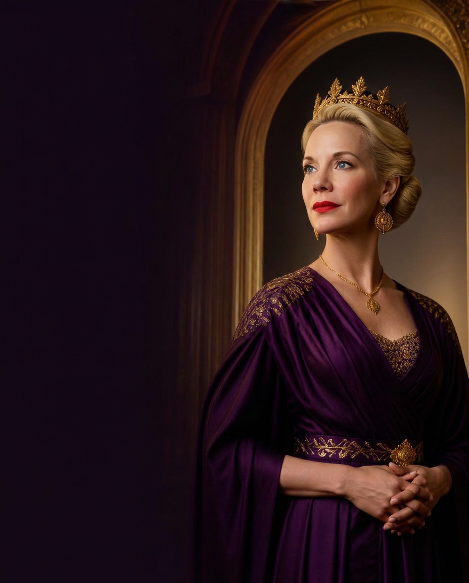 Regal Empress in a luminous architectural setting